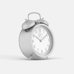 Silver clock