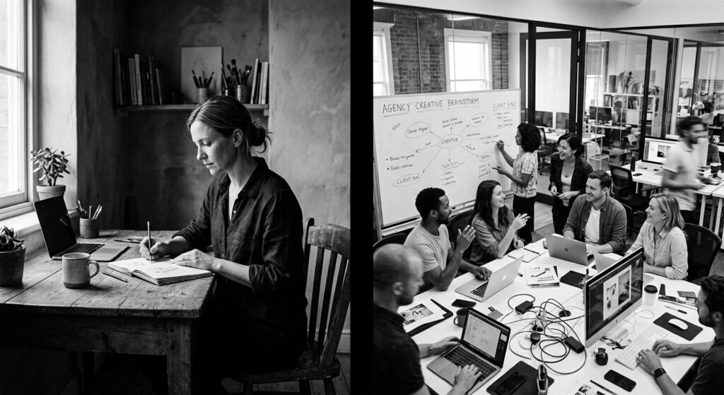 Freelancer vs. Agentur – Zusammenarbeit im Büro