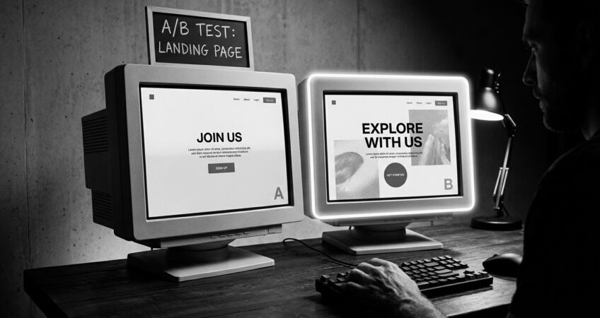 Landingpage-Optimierung – A/B-Test Vergleich zweier Webseiten